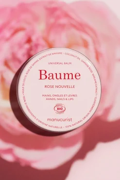 Baume multi-usages mains, ongles et lèvres à l’extrait de rose