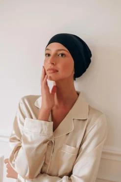 Bonnet de nuit noir