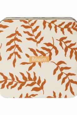 Boîte fleurie en métal