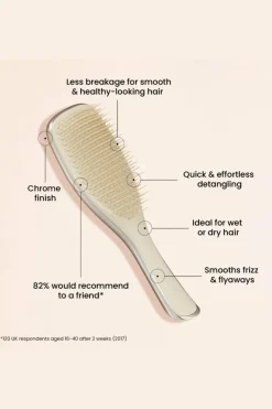 Brosse à cheveux chrome neo gold