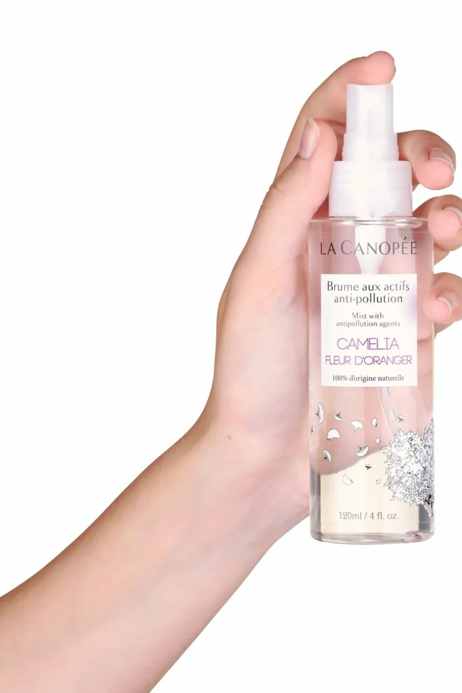 Brume aux actifs anti-pollution