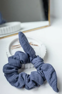 Chouchou nœud en gaze de coton