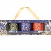 Coffret 3 bougies Au Pied du Sapin, Étoile Filante & Cannelle Orange