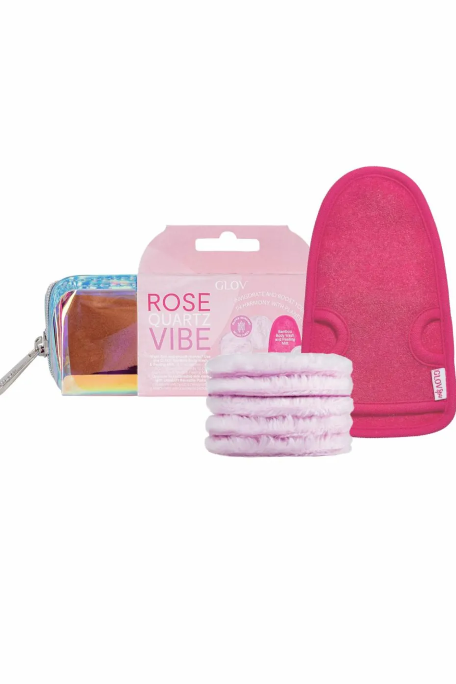 Coffret disques démaquillant et gant exfoliant