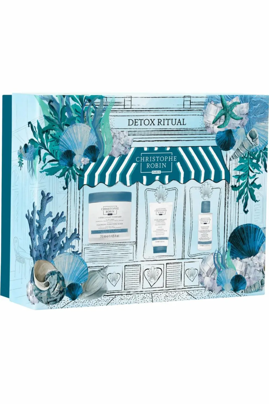 Coffret détox cheveux Scrub purifiant + 2 formats découverte offerts