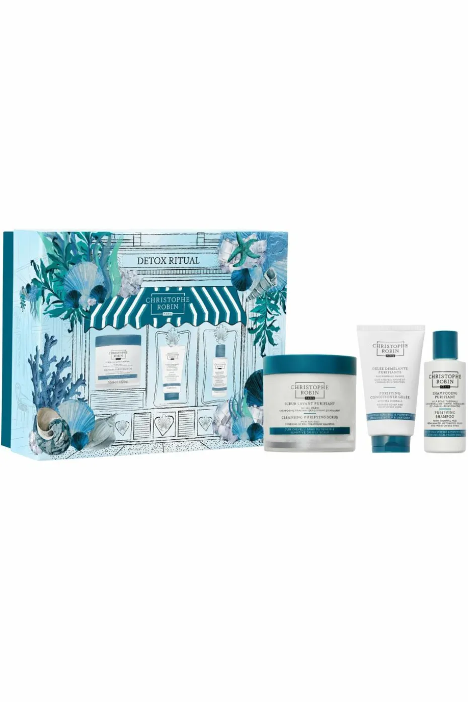 Coffret détox cheveux Scrub purifiant + 2 formats découverte offerts