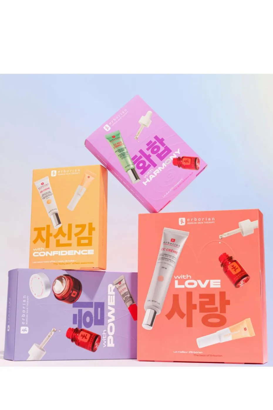 Coffret le meilleur d’Erborian Skin therapy, CC crème & super BB concealer clair / nude