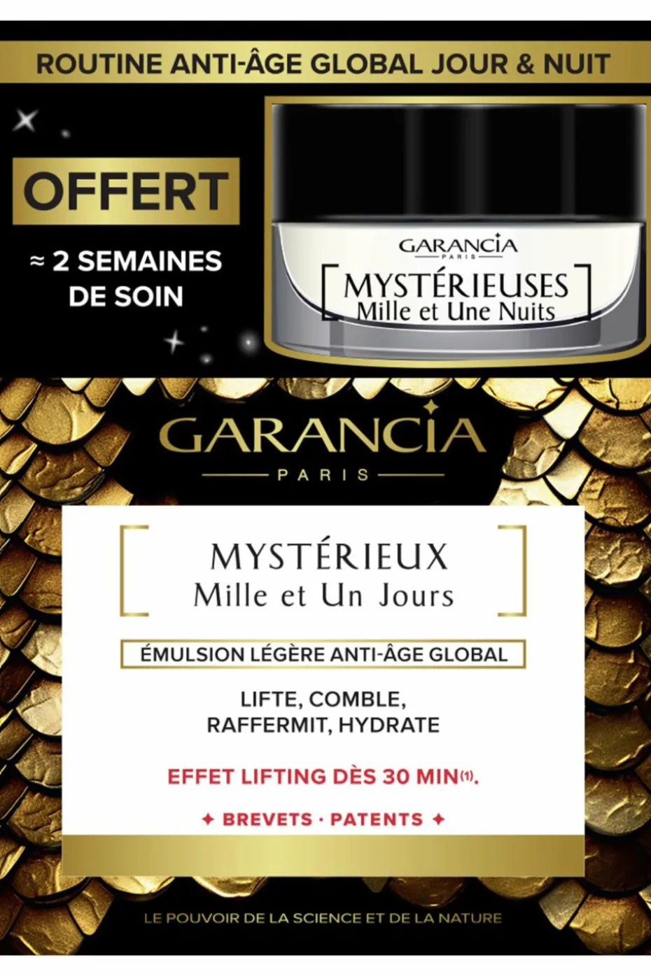 Coffret mystérieux mille et un jours émulsion & mystérieux mille et une nuits offert