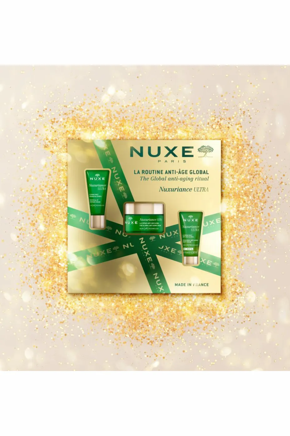 Coffret Noël La Routine anti-âge Nuxuriance Ultra avec mini crème nuit anti-âge offerte