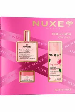 Coffret Noël soin visage rose avec l’huile prodigieuse florale 50ml et un soin offert
