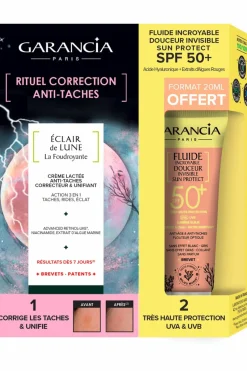 Coffret rituel correction anti-taches avec Fluide incroyable douceur invisible SPF50+ offert