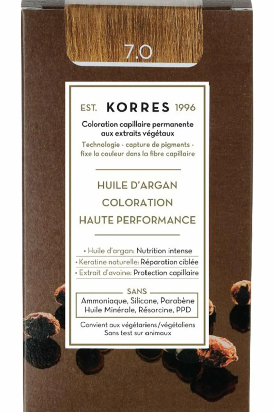 Coloration permanente huile d’argan