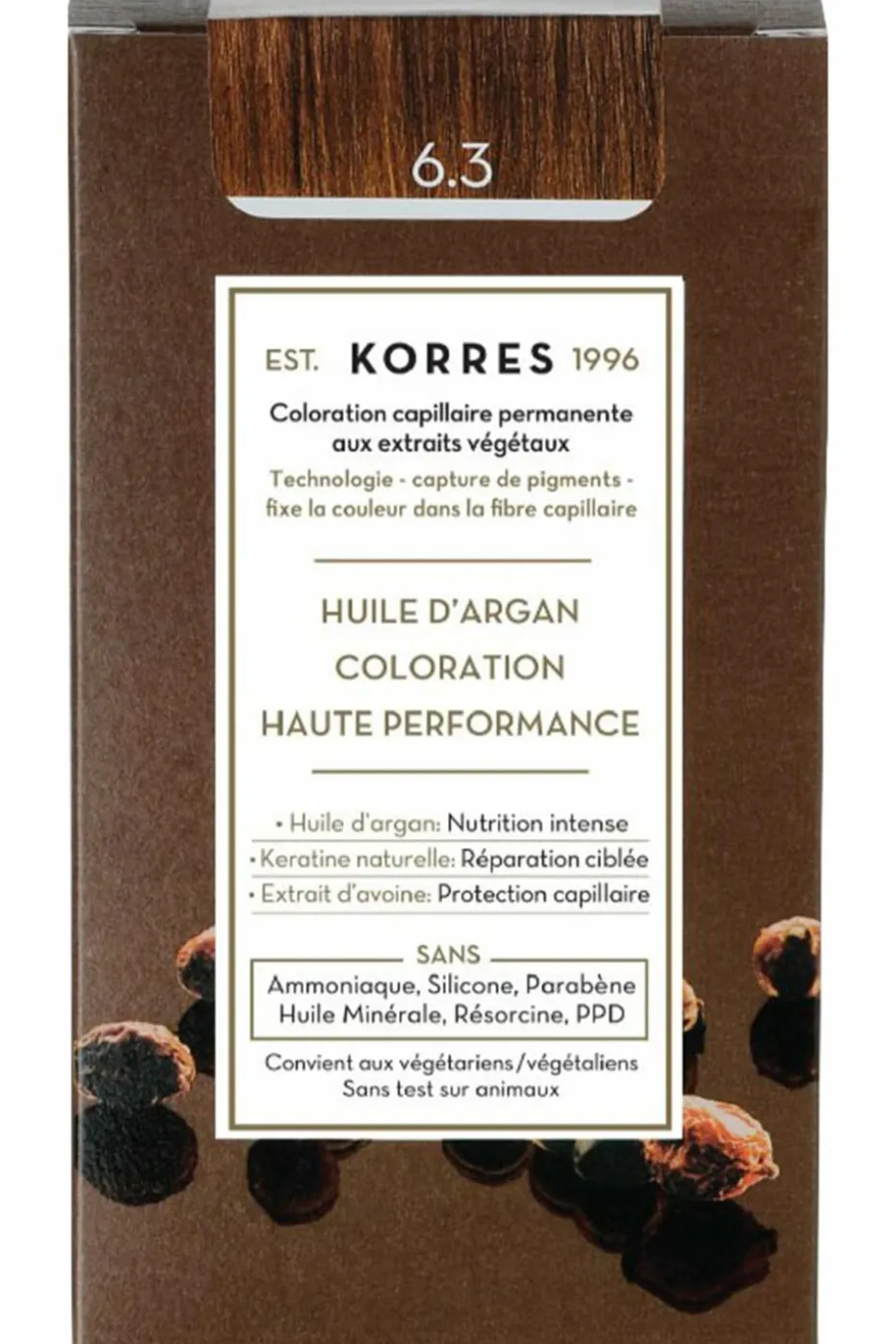Coloration permanente huile d’argan