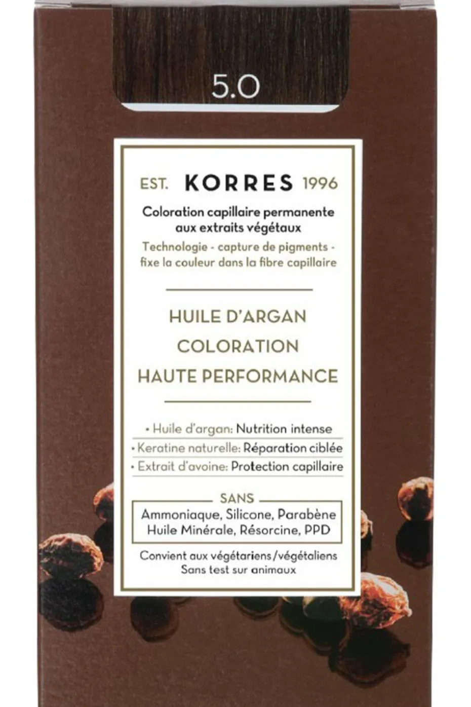 Coloration permanente huile d’argan