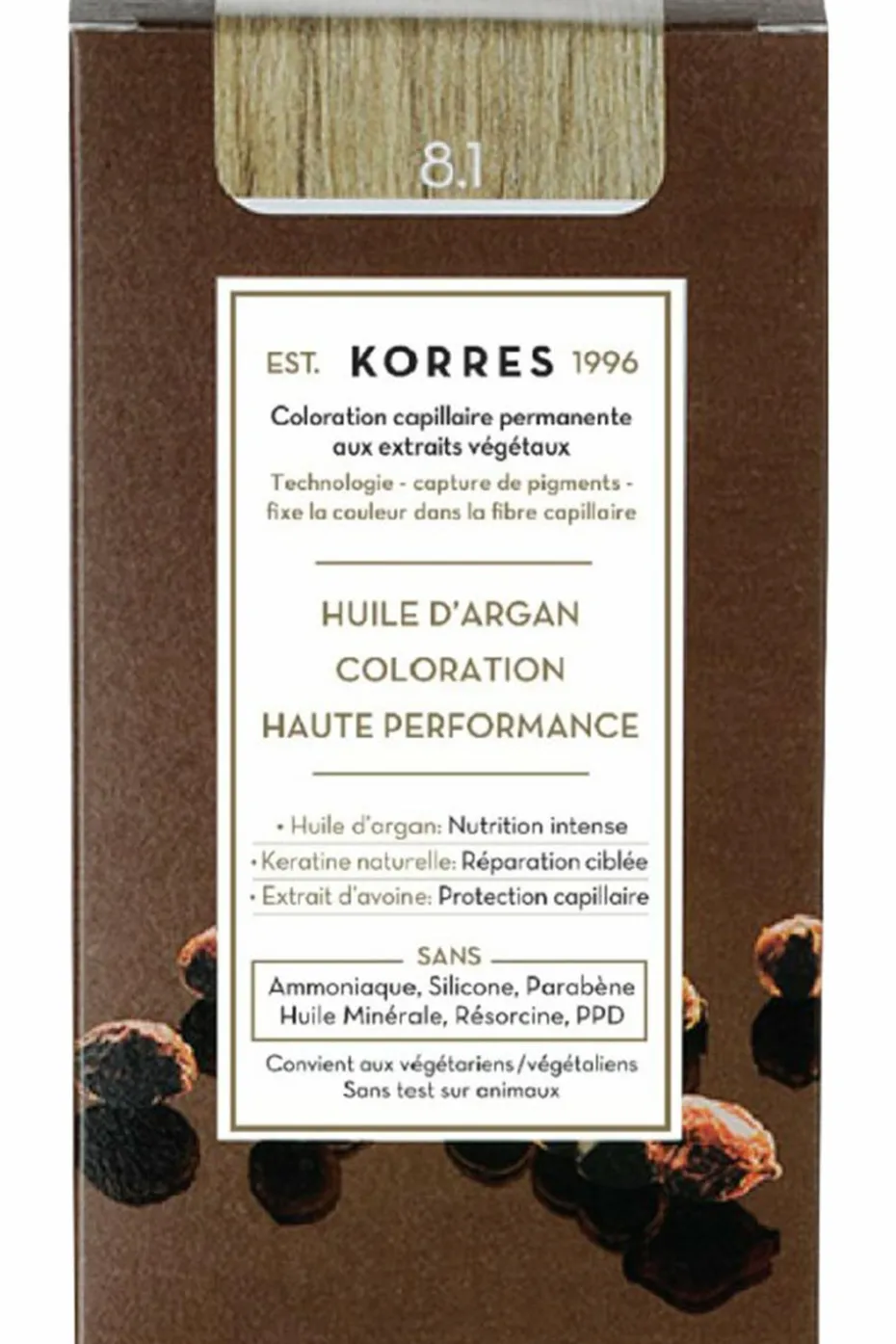 Coloration permanente huile d’argan
