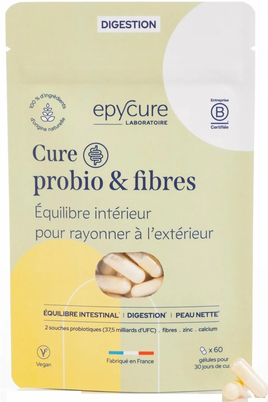 Complément alimentaire cure probio et fibres