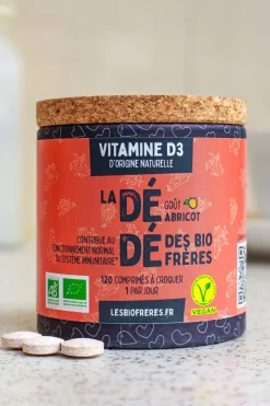 Complément alimentaire vitamine D3 abricot