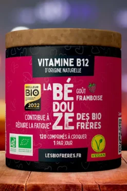 Complément alimentaire vitamine B12 framboise