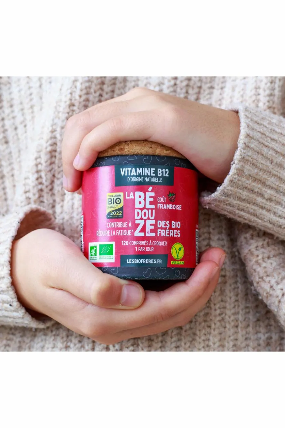 Complément alimentaire vitamine B12 framboise