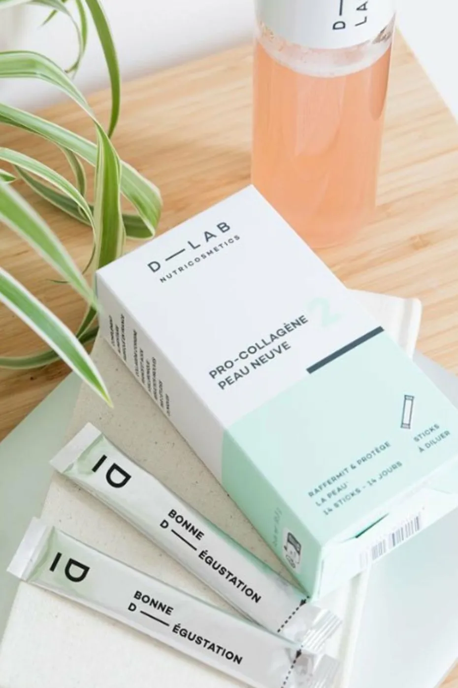 Compléments alimentaires en stick pro-collagène peau neuve