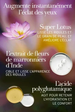 Crème contour des yeux au lotus et à la vitamine E
