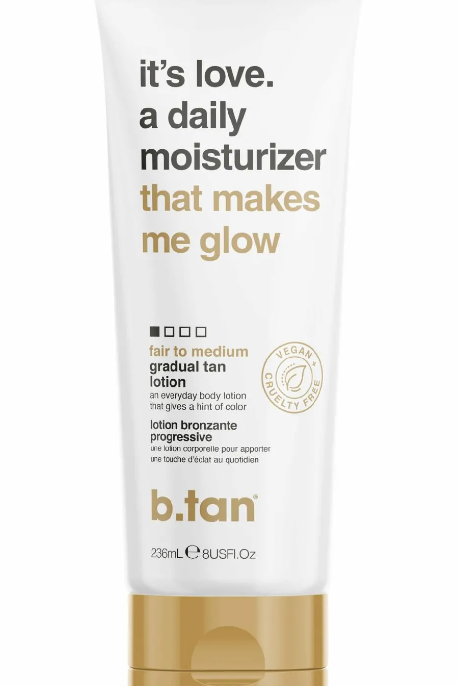 Crème corps bronzage progressif It’s love