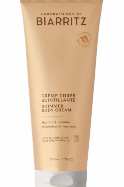 Crème corps scintillante