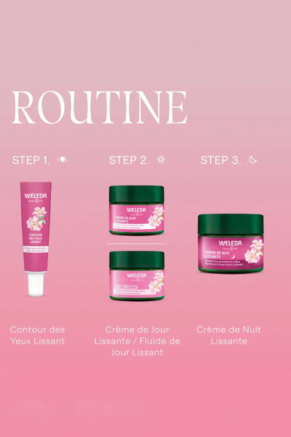 Crème de jour lissante rose musquée & thé blanc
