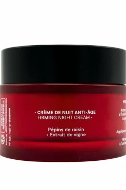 Crème de nuit anti-âge au raisin et extrait de vigne
