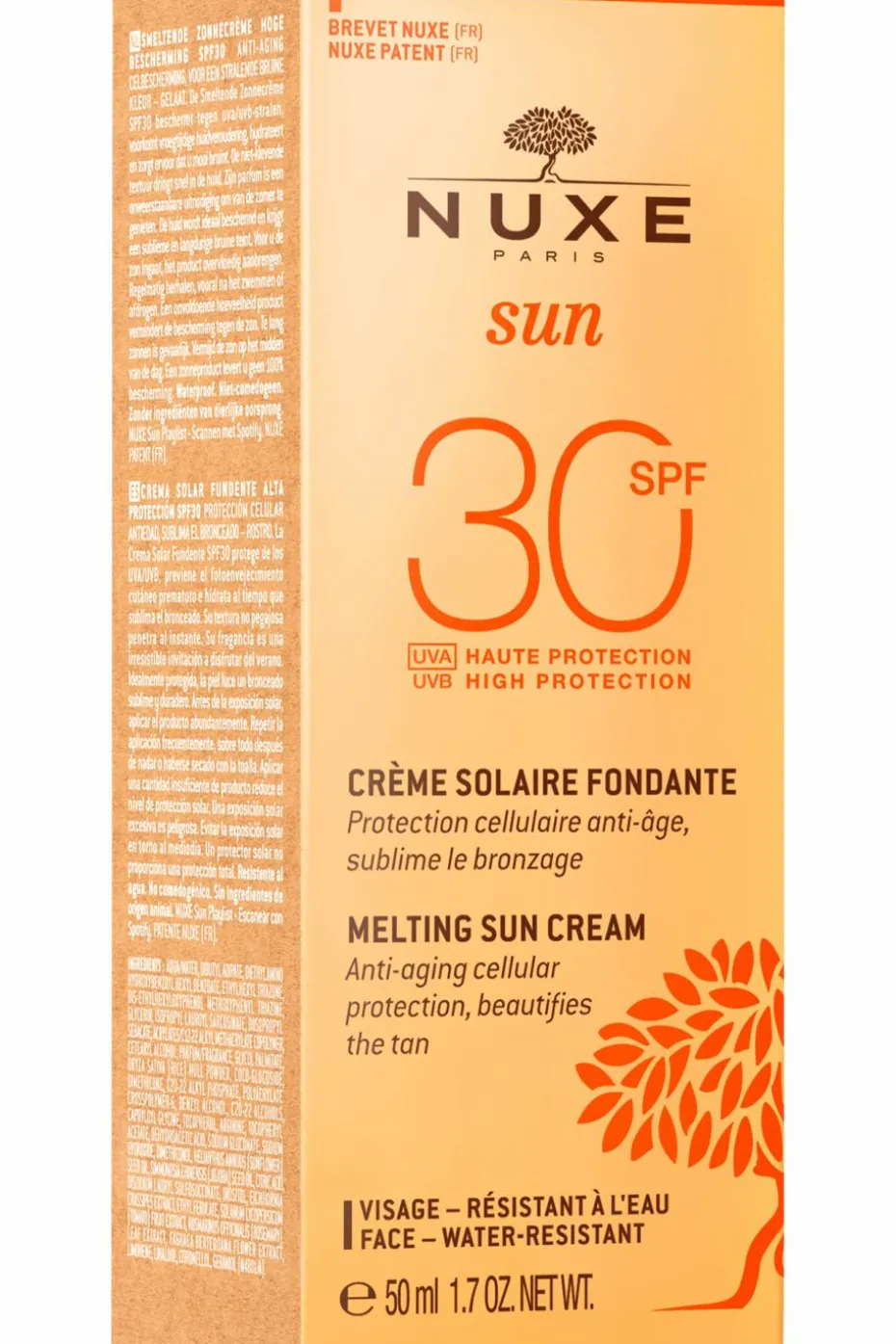 Crème délicieuse visage haute protection SPF30 Nuxe Sun