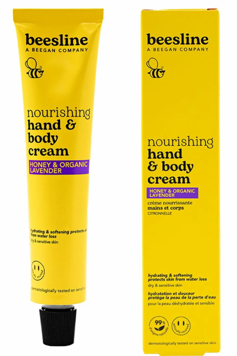 Crème nourrissante mains et corps miel et lavande bio