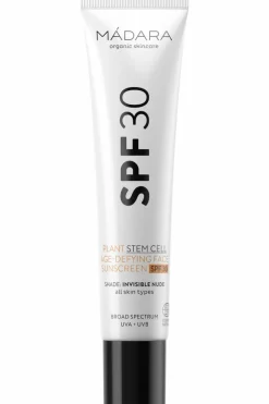 Crème solaire minérale visage anti-âge SPF30