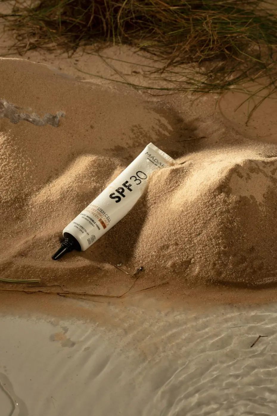 Crème solaire minérale visage anti-âge SPF30