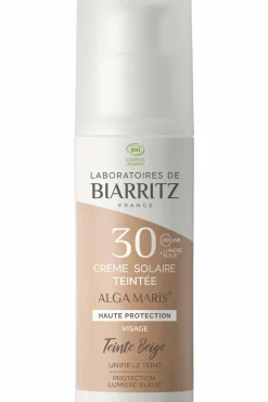 Crème solaire visage teintée SPF30