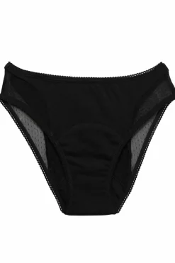 Culotte menstruelle flux normal plumetis noir