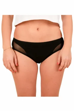 Culotte menstruelle flux normal plumetis noir