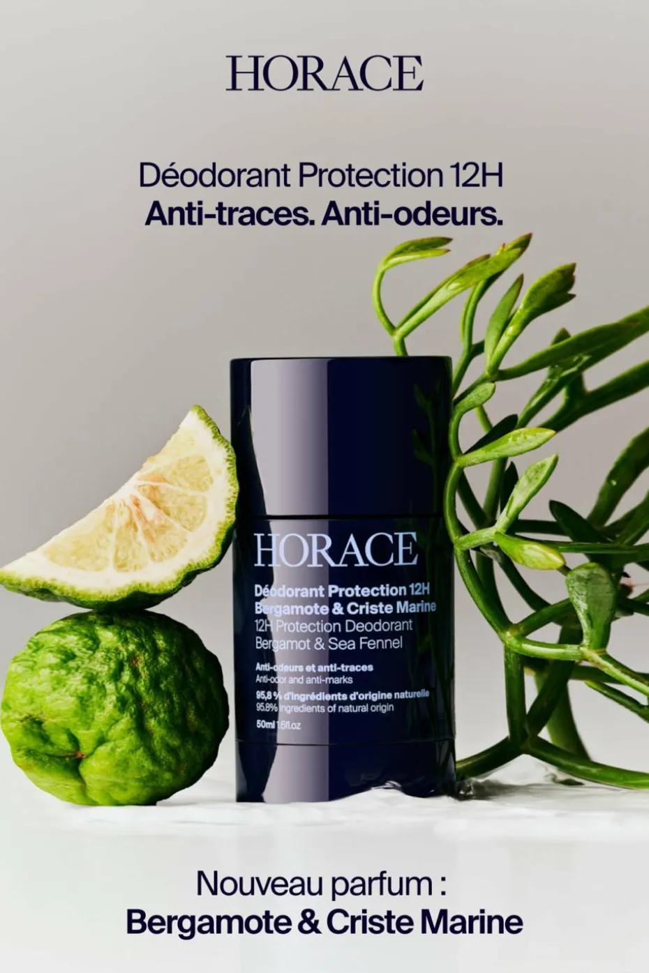 Déodorant Protection 12H Bergamote & Criste Marine