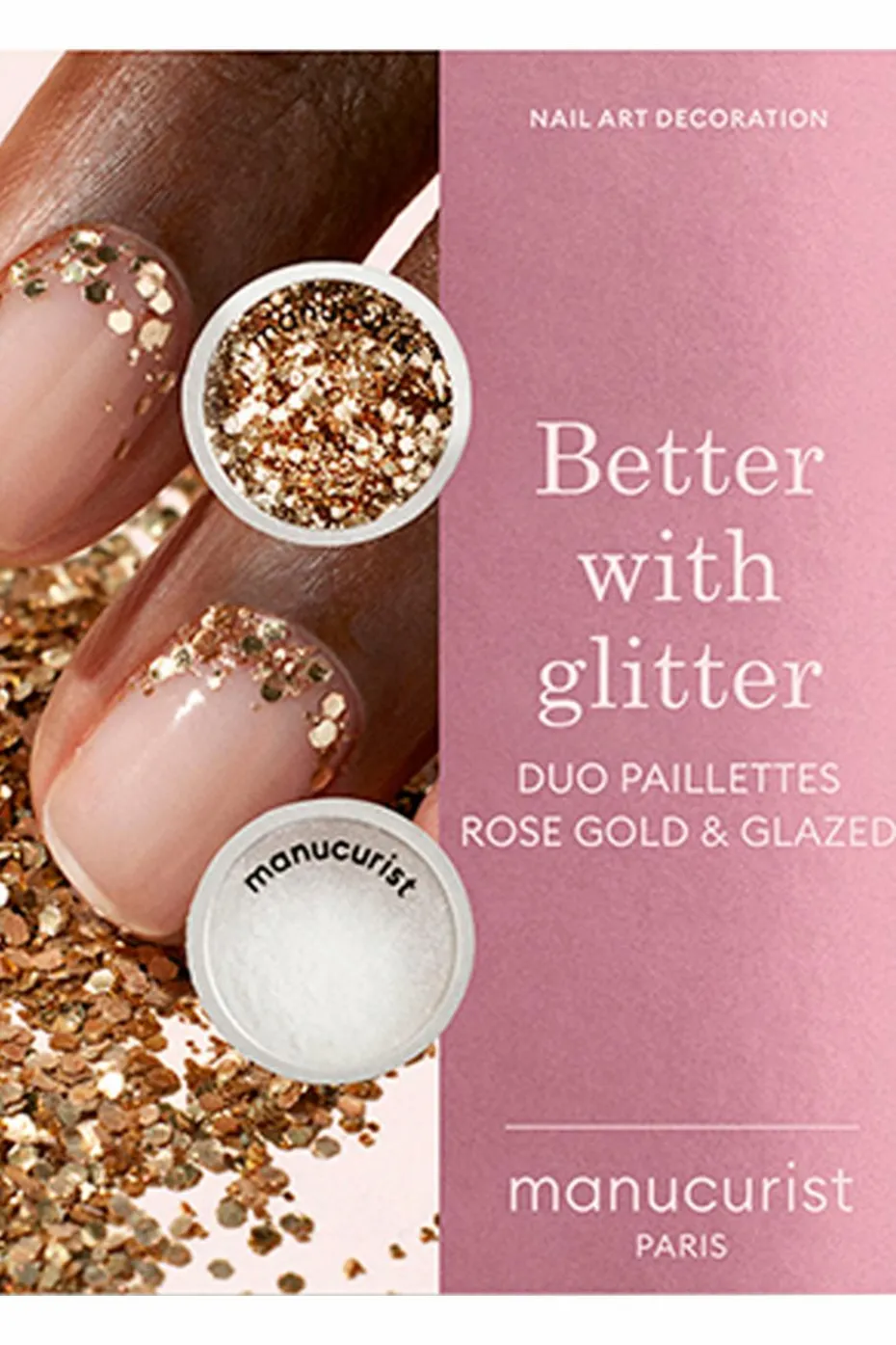 Duo de poudre à effet et paillettes Rose Gold edition