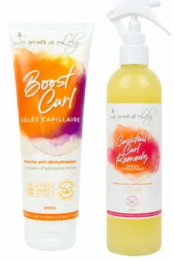 Duo de soins sans rinçage hydratant et réparateur pour cheveux secs et abîmés