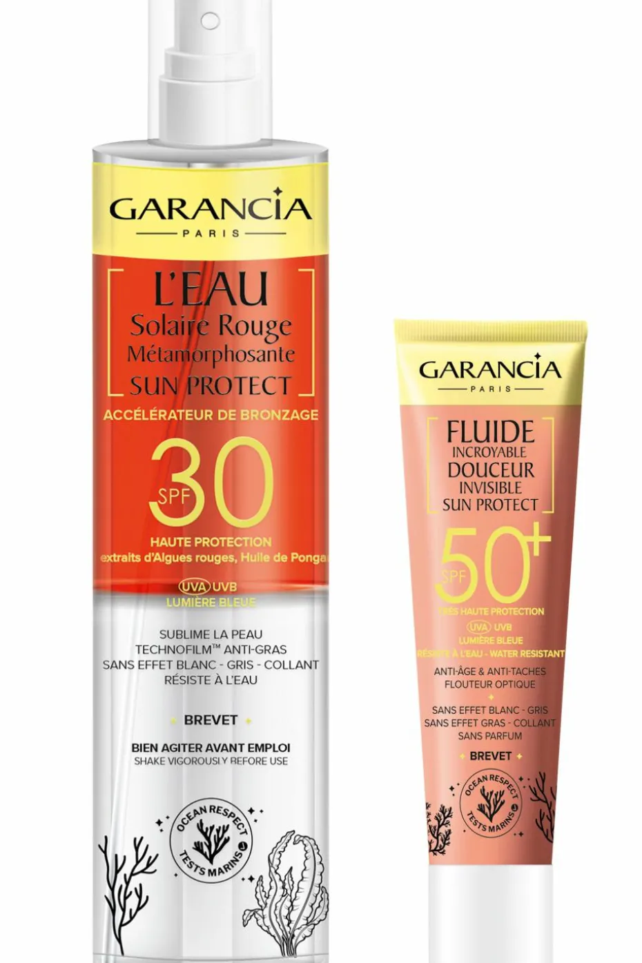 Duo solaire visage SPF50+ et corps SPF30