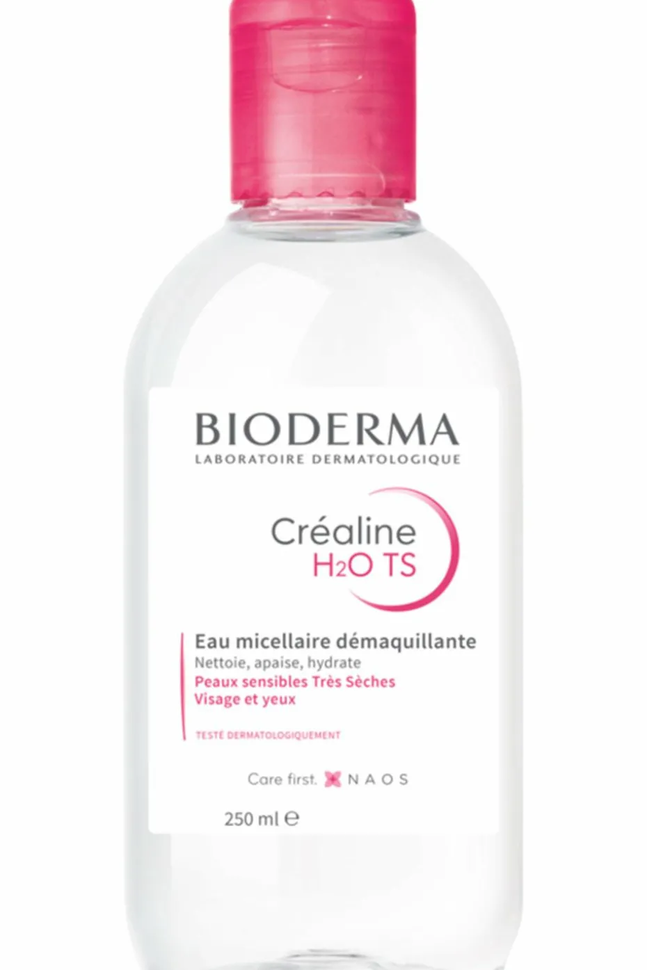 Eau micellaire démaquillante peaux très sèches Créaline T.S. H2O