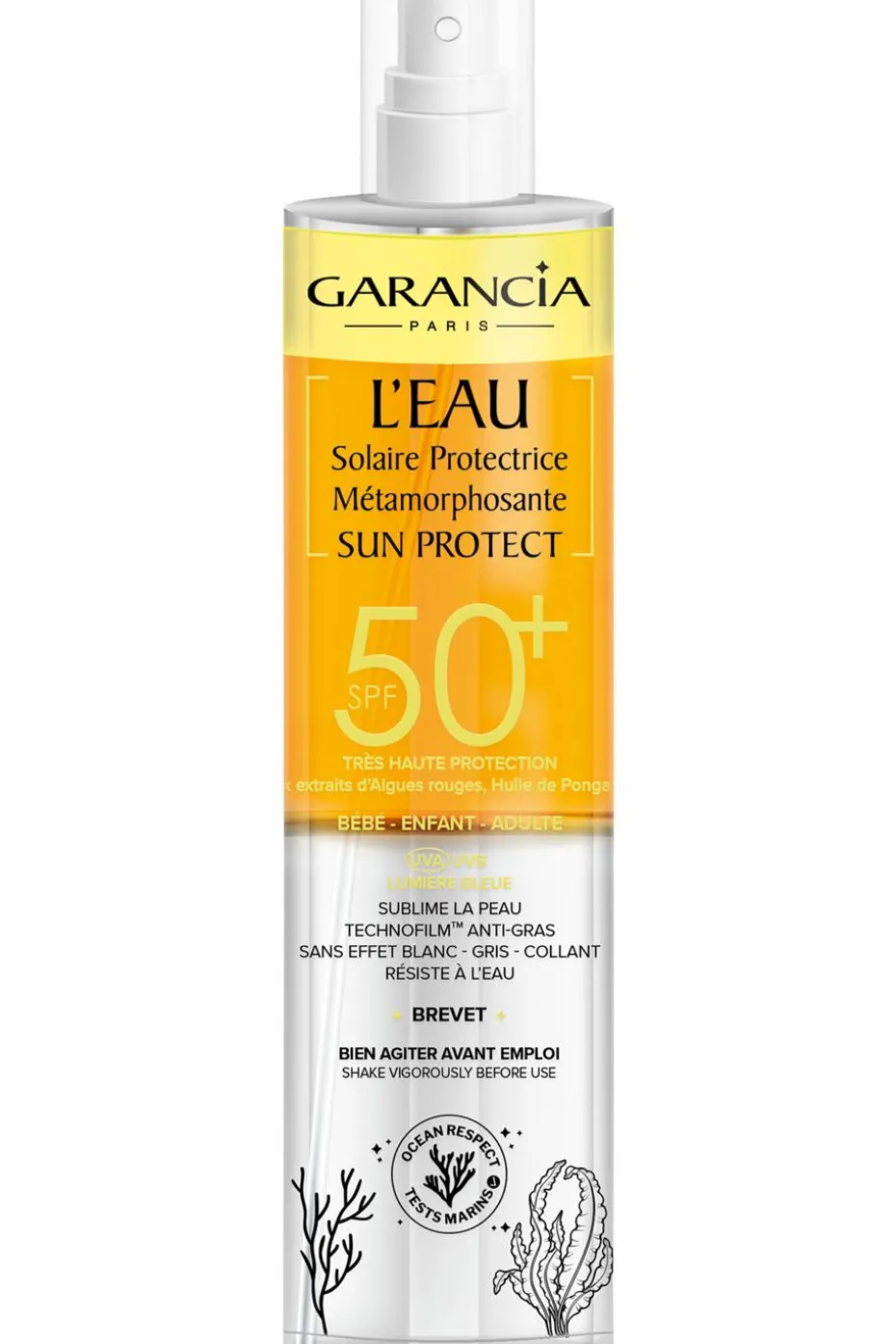 Eau métamorphosante protectrice SPF50+