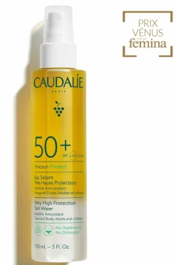 Eau solaire très haute protection SPF50+ Vinosun