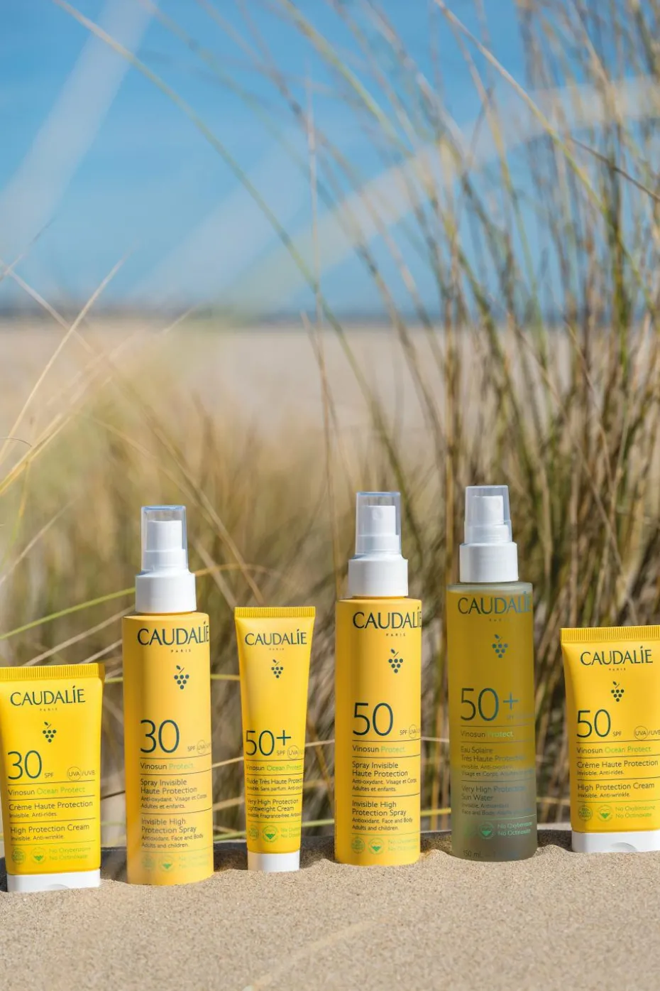 Eau solaire très haute protection SPF50+ Vinosun