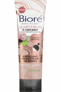 Exfoliant réducteur de pores quartz rose et charbon