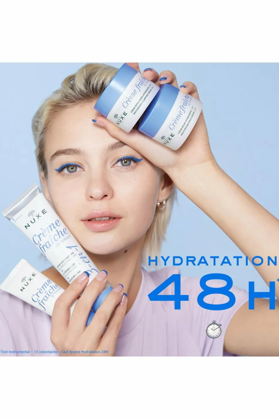 Fluide matifiant hydratant 48h Crème fraîche de beauté