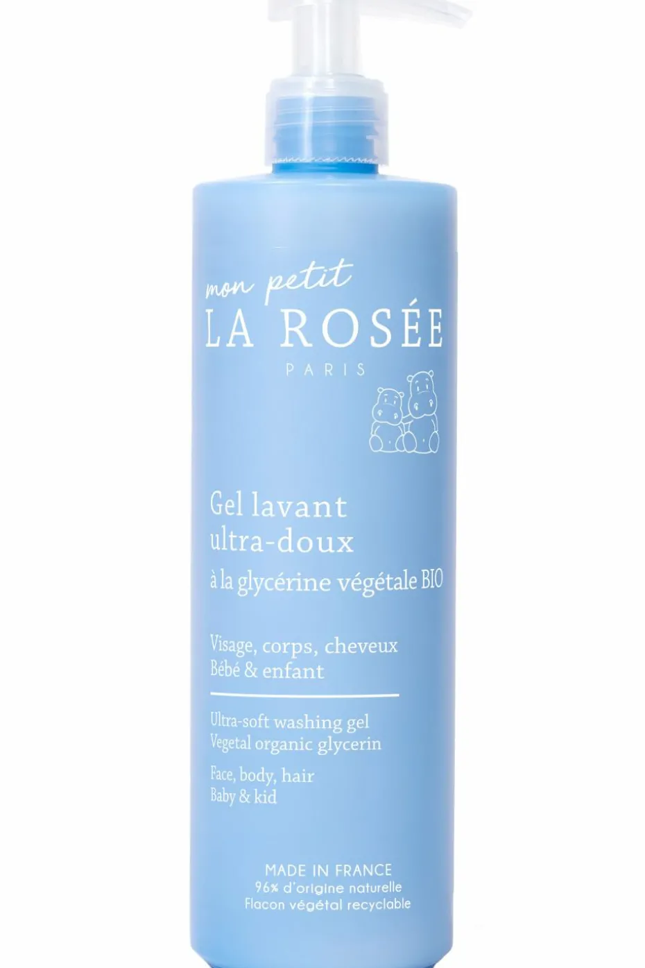 Gel lavant ultra-doux bébé enfant visage, corps & cheveux rechargeable