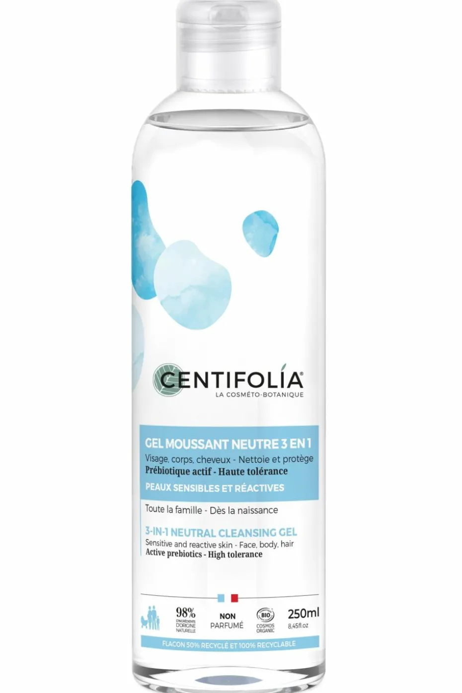 Gel moussant neutre 3en1