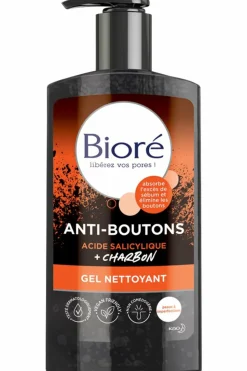 Gel nettoyant anti-boutons au charbon + acide salicylique