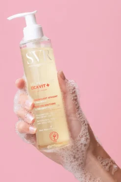 Gel nettoyant visage & corps apaisant ultra-doux peaux irritées Cicavit+